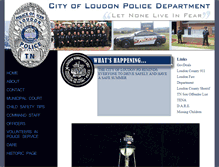 Tablet Screenshot of loudonpd.com